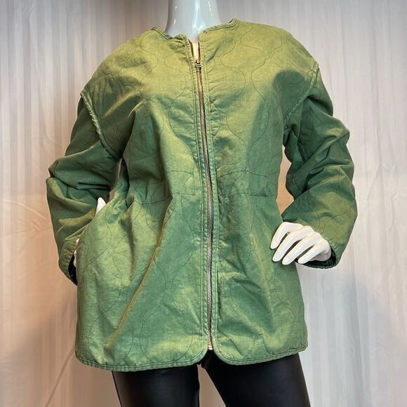 UNIVERSAL THREAD Sage Green Zip Up Jacket Patch Pocket‎ Size M - Picture 7 of 12